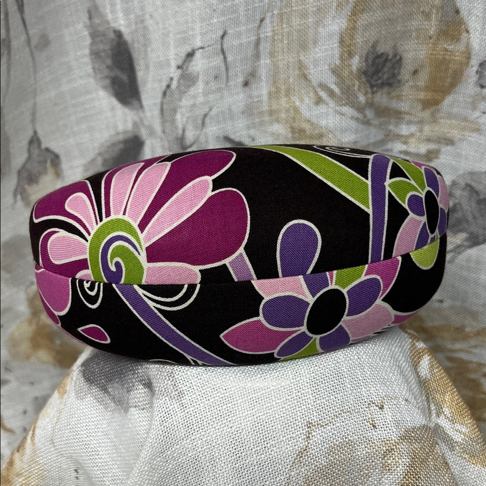 Vera Bradley Purple and Pink Floral Sunglasses Case